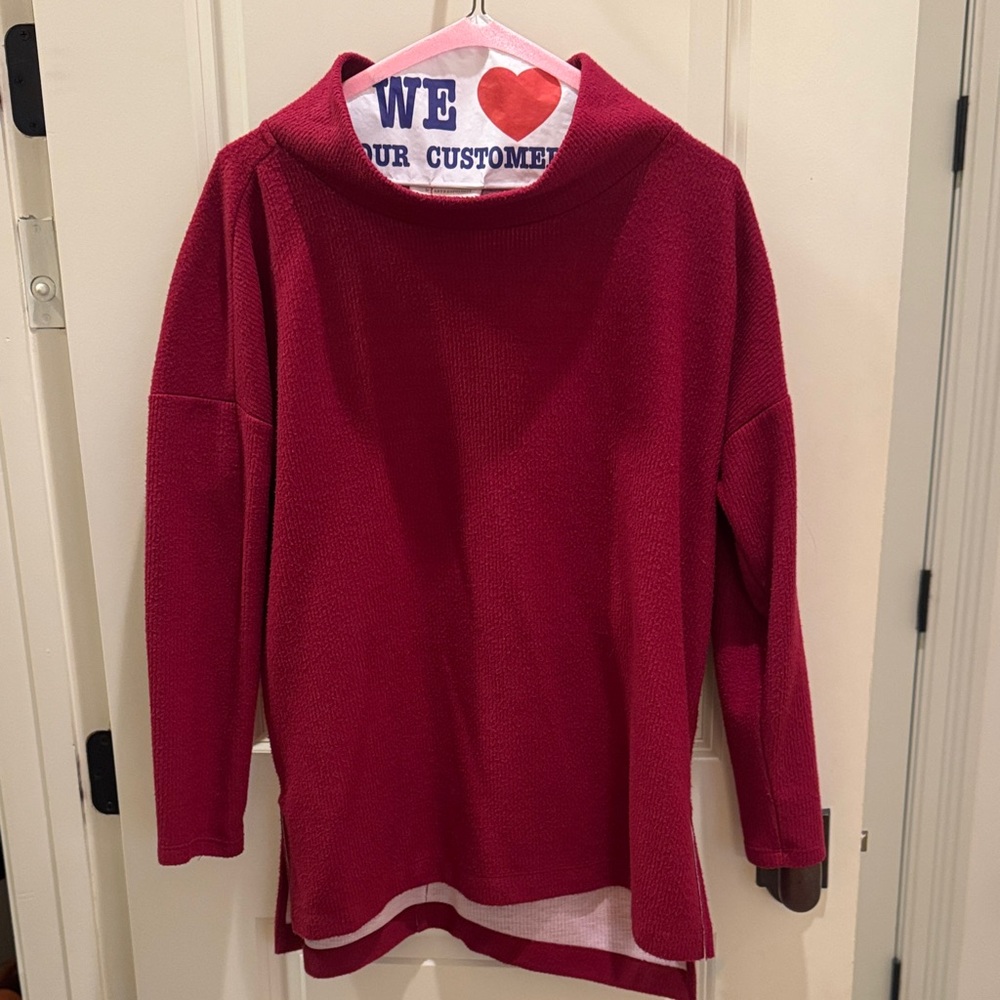 Anthropologie Cowl Neck Tunic Top